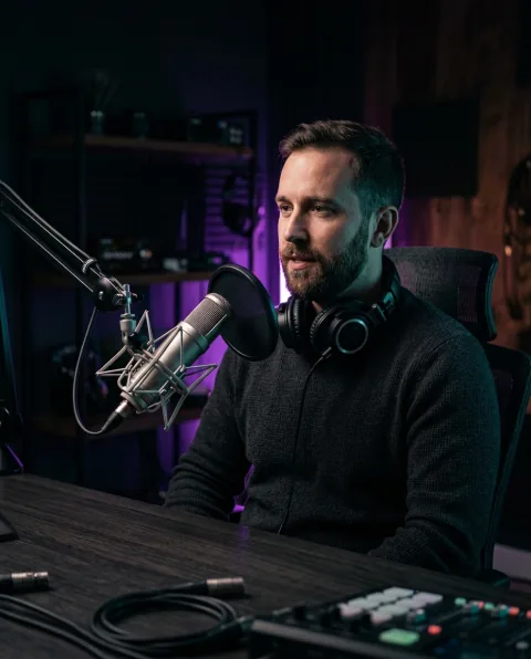 Vertical clip from a podcast