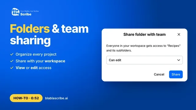 How to organize files in folders and share them with your team