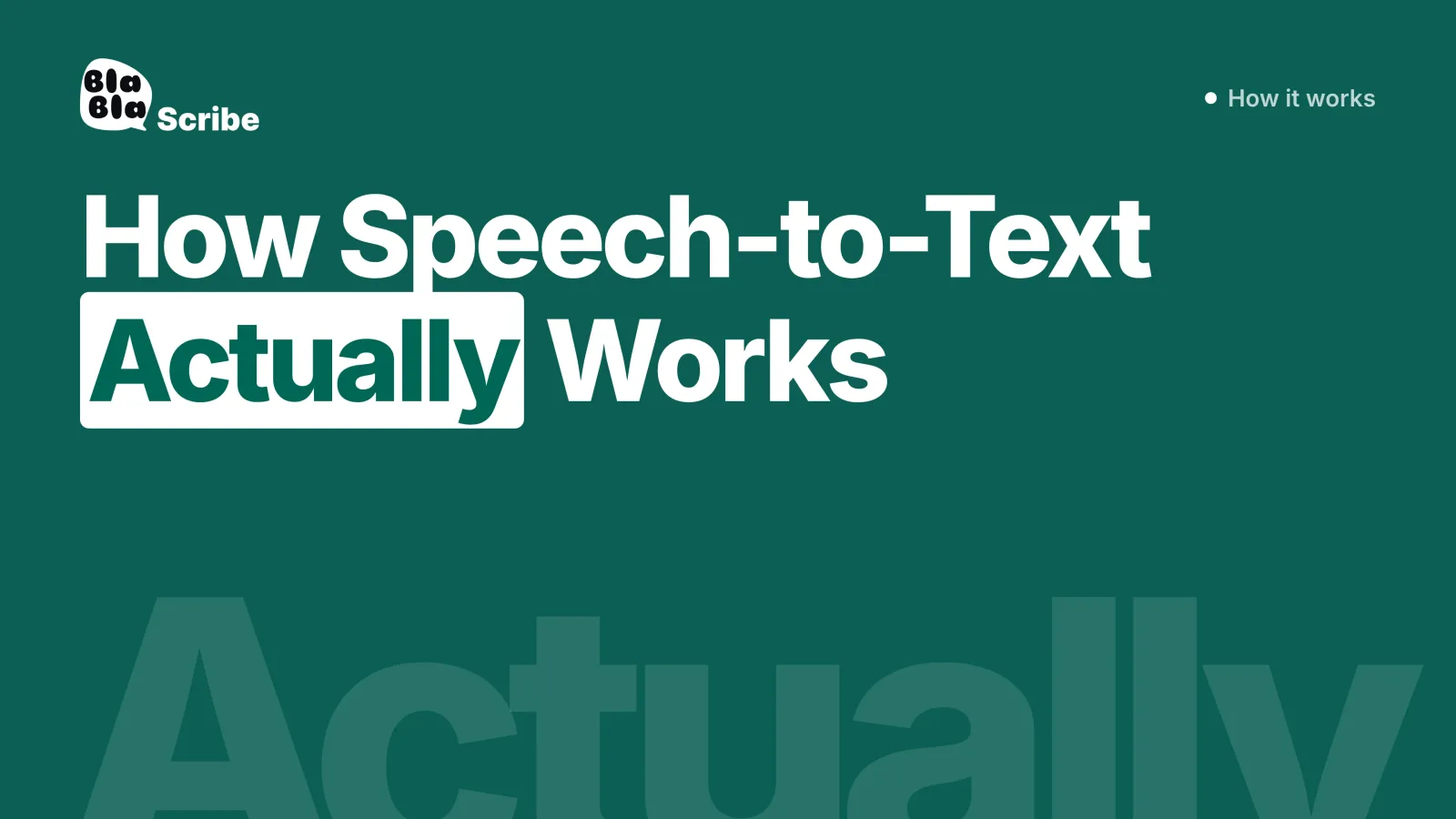 Wie Speech-to-Text wirklich funktioniert